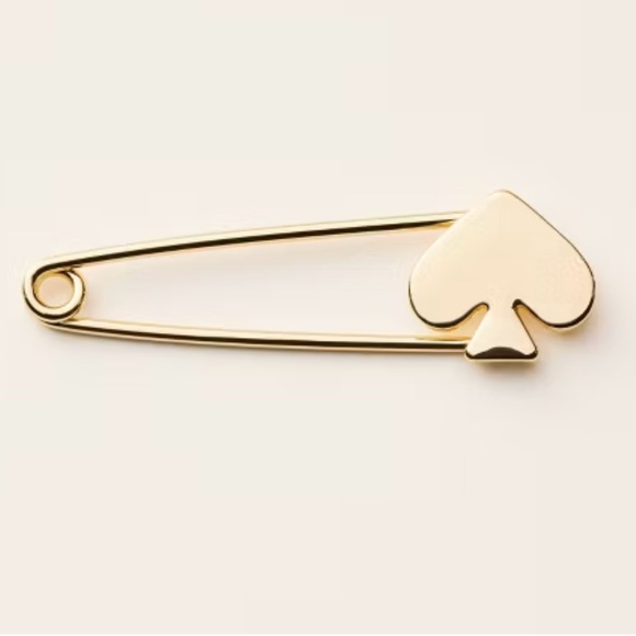 NWT Spade Safety Pin Brooch - kate spade new york x Target Gold - Picture 1 of 3